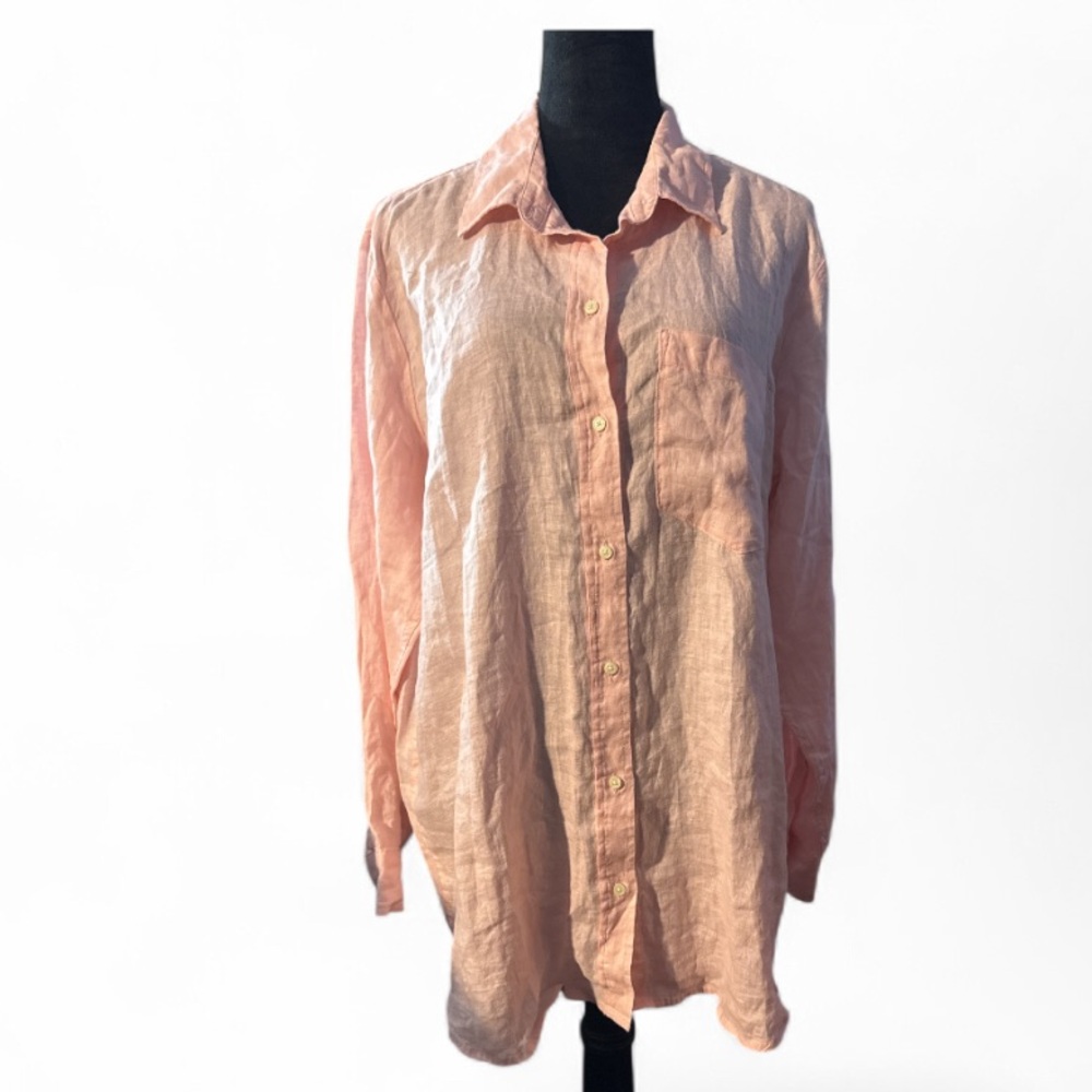 NWT GAP Soft Pink Women's Button-Down Shirt - Size XL